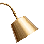 Торшер с мраморным столиком и золотым плафоном Ezio Floor Lamp варинант исполнения - 1 | Loft Concept в Санкт-петербурге