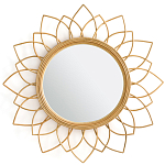 Зеркало из ротанга в форме цветка WICKER MIRROR 90 варинант исполнения - 1 | Loft Concept в Санкт-петербурге