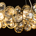 Люстра подвесная из золотых колец 57 см Golden Circles варинант исполнения - 5 | Loft Concept в Санкт-петербурге