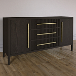 Буфет Primo с тремя ящиками и двумя фасадами Темный орех варинант исполнения - 2 | Loft Concept в Санкт-петербурге