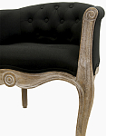 Кресло низкое в стиле прованс Louis French Armchair black flax варинант исполнения - 4 | Loft Concept в Санкт-петербурге