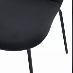 Стул черный с обивкой из велюра Black Archie Chair варинант исполнения - 6 | Loft Concept в Санкт-петербурге