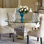 Стол обеденный круглый на зеркальном основании Spectacular Table варинант исполнения - 2 | Loft Concept в Санкт-петербурге