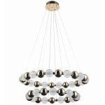 Светодиодная двухъярусная кольцевая люстра Crystal Globule Chandelier Gold варинант исполнения - 2 | Loft Concept в Санкт-петербурге