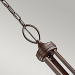 Люстра с белыми тканевыми абажурами в прозрачных стеклянных цилиндрах Kichler варинант исполнения - 15 | Loft Concept в Санкт-петербурге