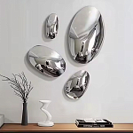 Абстрактная скульптура на стену в виде капли воды Water Outline варинант исполнения - 7 | Loft Concept в Санкт-петербурге