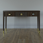 Дизайнерский Письменный стол Elsa Dreams Walnut с тремя ящиками варинант исполнения - 1 | Loft Concept в Санкт-петербурге