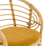 Кресло из ротанга с сиденьем из велюра Vini Rattan Armchair варинант исполнения - 5 | Loft Concept в Санкт-петербурге