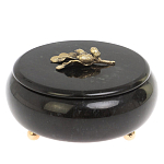 Шкатулка круглая из натурального камня змеевик Stone Casket варинант исполнения - 2 | Loft Concept в Санкт-петербурге