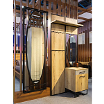 Зеркало овальное в металлической оправе в стиле лофт Urban Style Space варинант исполнения - 4 | Loft Concept в Санкт-петербурге