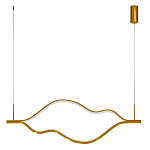 Подвесной светильник волнообразный изогнутый цвета латунь 3000К Spiral Lighting варинант исполнения - 3 | Loft Concept в Санкт-петербурге