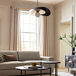 Люстра круглая с 2-мя металлическими абажурами Andromeda варинант исполнения - 6 | Loft Concept в Санкт-петербурге