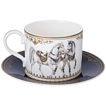 Чайный сервиз из фарфора с изображением лошадей на 6 персон 14 предметов Porcelain Horse Set варинант исполнения - 3 | Loft Concept в Санкт-петербурге