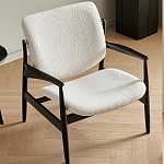 Кресло с каркасом и ножками из древесины и мягкими сиденьем и спинкой Venice варинант исполнения - 5 | Loft Concept в Санкт-петербурге