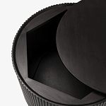 Черный приставной стол с местом для хранения Smart Textured Table варинант исполнения - 2 | Loft Concept в Санкт-петербурге