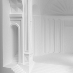 Встраиваемый в стену гипсовый светильник под покраску с арками и рельефными колоннами Antiquity Athena варинант исполнения - 8 | Loft Concept в Санкт-петербурге