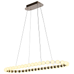 Люстра подвесная светодиодная с круглыми плафонами белого цвета PEARLS Suspension 100  варинант исполнения - 4 | Loft Concept в Санкт-петербурге