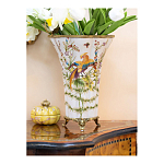 Ваза из фарфора с бронзовой стрекозой  Paradise Dragonfly варинант исполнения - 7 | Loft Concept в Санкт-петербурге