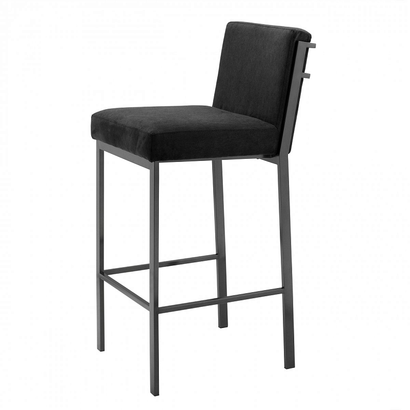 Барный стул Eichholtz Bar Stool Scott Bronze Черный Темная бронза в Санкт-петербурге | Loft Concept 