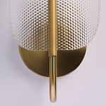 Бра с изогнутым рельефным плафоном Textured Glass варинант исполнения - 5 | Loft Concept в Санкт-петербурге