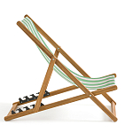 Шезлонг из акации и ткани Argentina варинант исполнения - 6 | Loft Concept в Санкт-петербурге