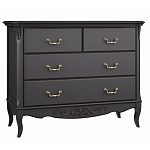 Комод черный из массива бука в стиле прованс Black Provence варинант исполнения - 2 | Loft Concept в Санкт-петербурге