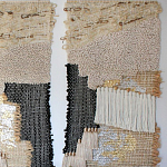 Триптих Геометрический гобелен бежевый Figurative Beige Wall Hangings варинант исполнения - 2 | Loft Concept в Санкт-петербурге