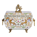 Шкатулка с фигуркой льва на крышке Eden Garden варинант исполнения - 3 | Loft Concept в Санкт-петербурге