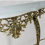 Консоль из бронзы с мраморной столешницей Bronze Console варинант исполнения - 2 | Loft Concept в Санкт-петербурге