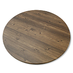 Стол журнальный c коричневой круглой столешницей на трех металлических ножках Charm Coffee Table варинант исполнения - 3 | Loft Concept в Санкт-петербурге