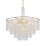 Люстра многоярусная с каскадами кристаллов Crystal Rains варинант исполнения - 1 | Loft Concept в Санкт-петербурге