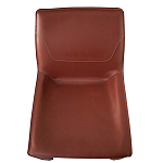 Стул коричневый из искуственной кожи на 4-х ножках Enigma Brown варинант исполнения - 3 | Loft Concept в Санкт-петербурге