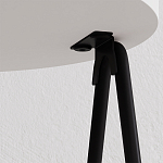 Стол приставной с 2-мя круглыми белыми столешницами ESSEL SIDE TABLE WHITE варинант исполнения - 2 | Loft Concept в Санкт-петербурге