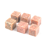 Камни для охлаждения виски из розового мрамора Natural Stone Cube варинант исполнения - 3 | Loft Concept в Санкт-петербурге