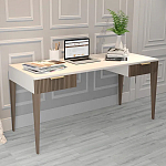 Рабочий стол с прямоугольной белой столешницей и 2-мя ящиками Harper Line варинант исполнения - 2 | Loft Concept в Санкт-петербурге