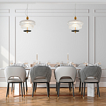 Подвесной светильник многослойный из рифленого прозрачного стекла Academy of Light варинант исполнения - 7 | Loft Concept в Санкт-петербурге