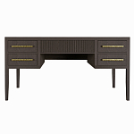 Большой Рабочий стол Primo с 5 выдвижными ящиками Темный орех варинант исполнения - 7 | Loft Concept в Санкт-петербурге