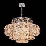 Люстра хрустальная в неоклассическом стиле на серебристом каркасе Majesty варинант исполнения - 1 | Loft Concept в Санкт-петербурге