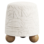 Пуф Wakonda ножки с деревянными шариками  варинант исполнения - 1 | Loft Concept в Санкт-петербурге