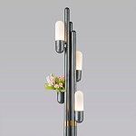 Торшер светодиодный с серым металлическим каркасом Generosity варинант исполнения - 2 | Loft Concept в Санкт-петербурге