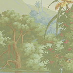 Обои ручная роспись Le Brésil Pastel варинант исполнения - 2 | Loft Concept в Санкт-петербурге