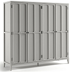 Шкаф серый Silva Grey Cabinet варинант исполнения - 7 | Loft Concept в Санкт-петербурге