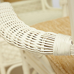 Комплект обеденный из ротанга Eloise grand white варинант исполнения - 8 | Loft Concept в Санкт-петербурге