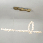 Подвесной линейный светильник Gilbertine Crystals Linear Hanging Lamp варинант исполнения - 3 | Loft Concept в Санкт-петербурге