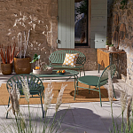 Зелёная скамья из стали Goodwin Metal Bench Green варинант исполнения - 4 | Loft Concept в Санкт-петербурге