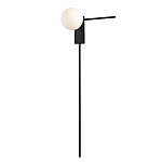 Бра с белым шарообразным плафоном и черным минималистичным каркасом Direct Rays варинант исполнения - 2 | Loft Concept в Санкт-петербурге