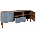 ТВ-тумба серая из массива бука с 2-мя дверками и ящиком Wenge Light варинант исполнения - 4 | Loft Concept в Санкт-петербурге