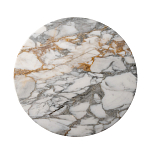 Столик журнальный с круглой мраморной столешницей на трех опорах Marble Stone Drawing варинант исполнения - 2 | Loft Concept в Санкт-петербурге