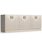 ТВ-тумба с 3-мя фактурными дверцами Satin Furniture варинант исполнения - 1 | Loft Concept в Санкт-петербурге