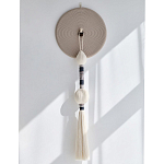Аксессуар на стену диск из нитей Wall Decor White Thread Disc  варинант исполнения - 4 | Loft Concept в Санкт-петербурге